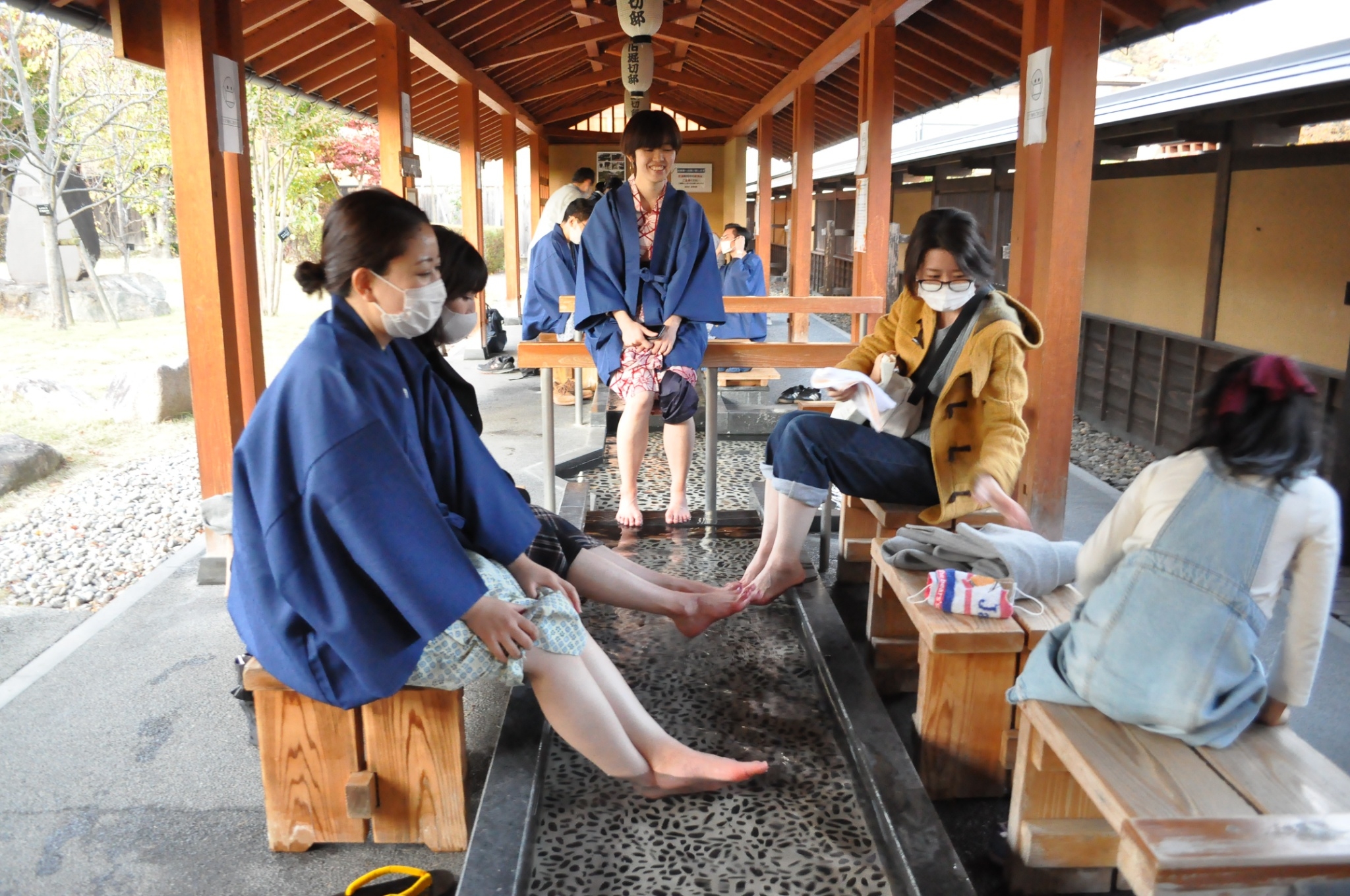 福島県福島市の観光スポット旧堀切亭の足湯